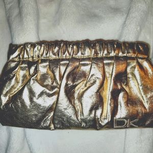 ✨Donna Karen Gold Clutch